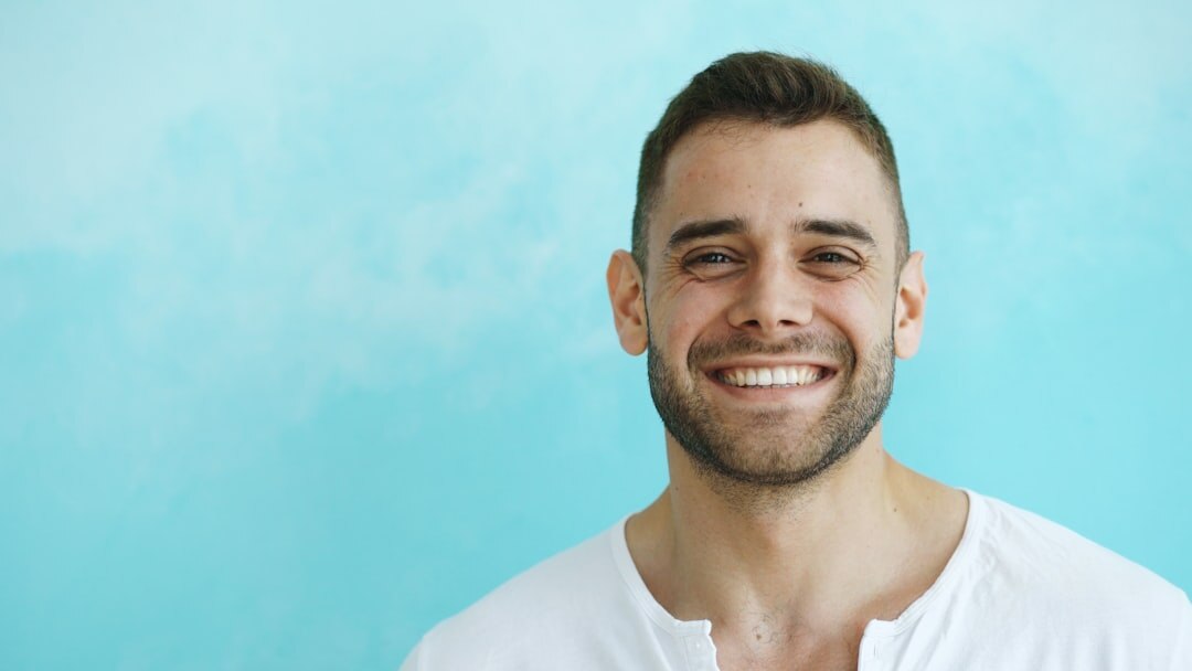 confident person smiling