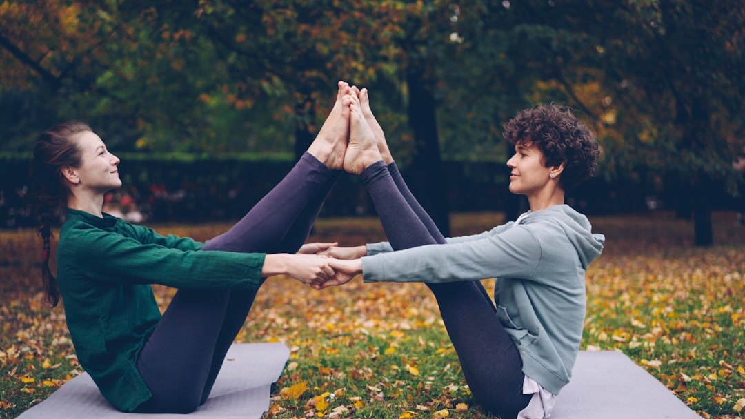person meditating outdoors